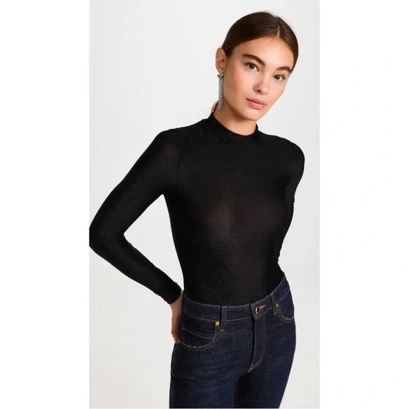 Bardot Black Long Sleeve Bodysuit NWT Small - Picture 2 of 7